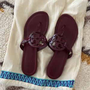Tory Burch Claret Miller Sandals